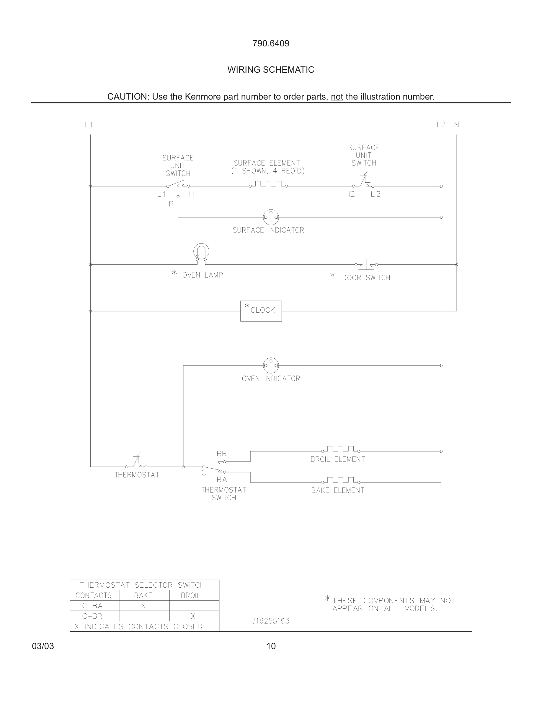 10 - WIRING SCHEMATIC