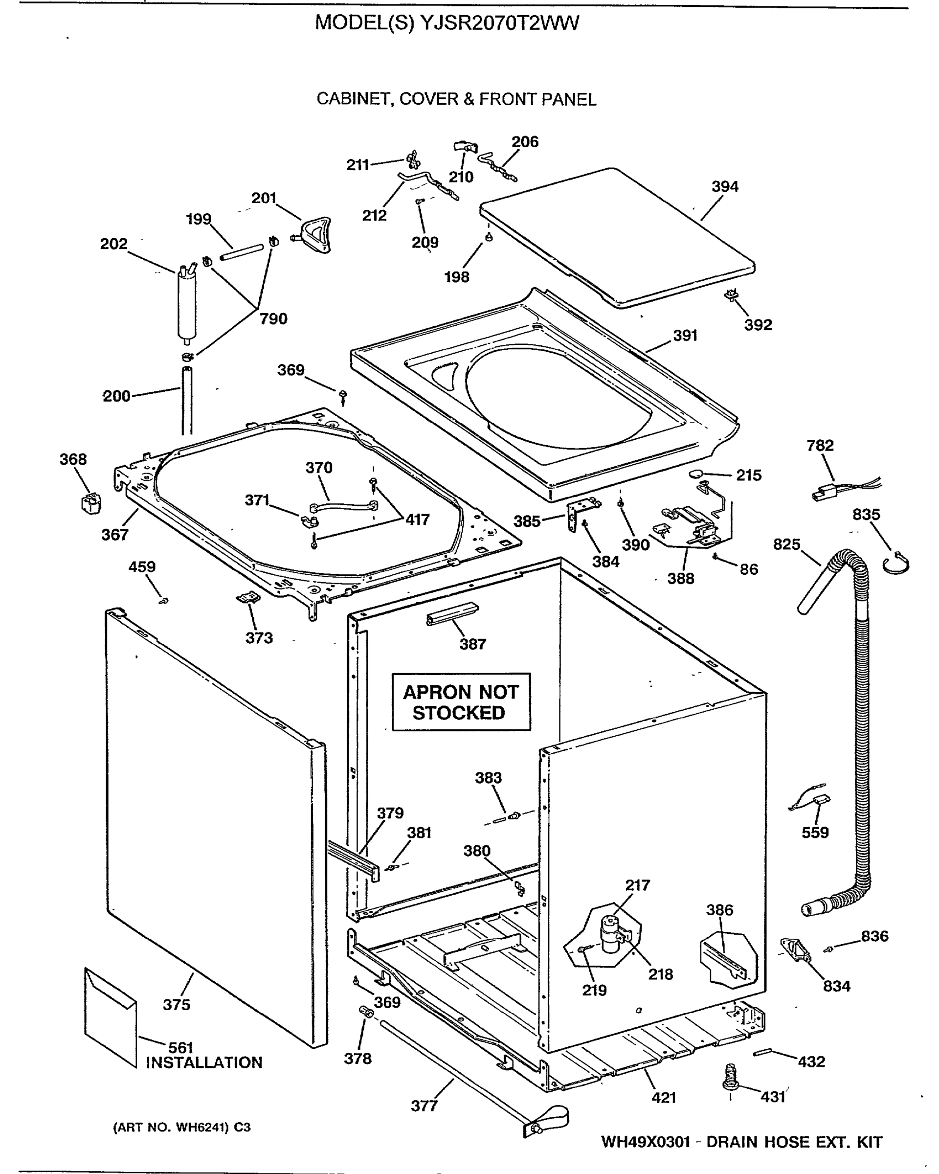 CABINET, COVER & FRONT PANEL