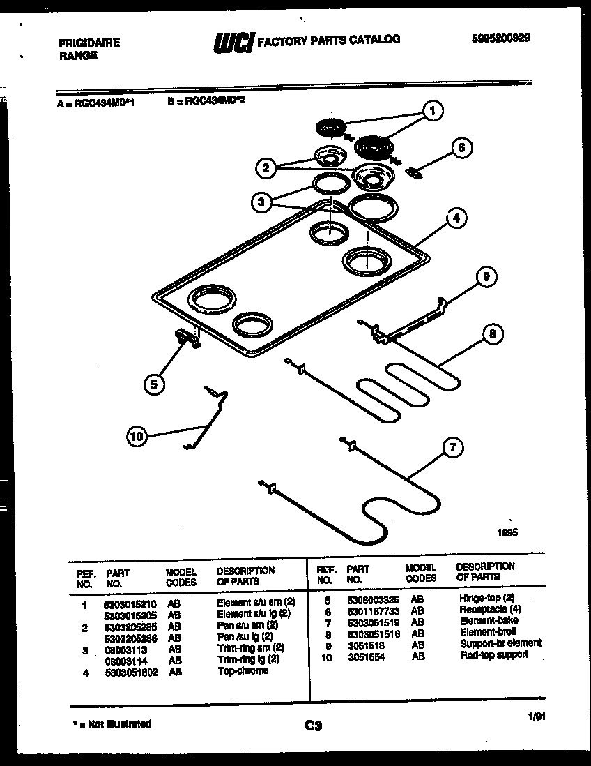 03 - COOKTOP AND BROILER PARTS