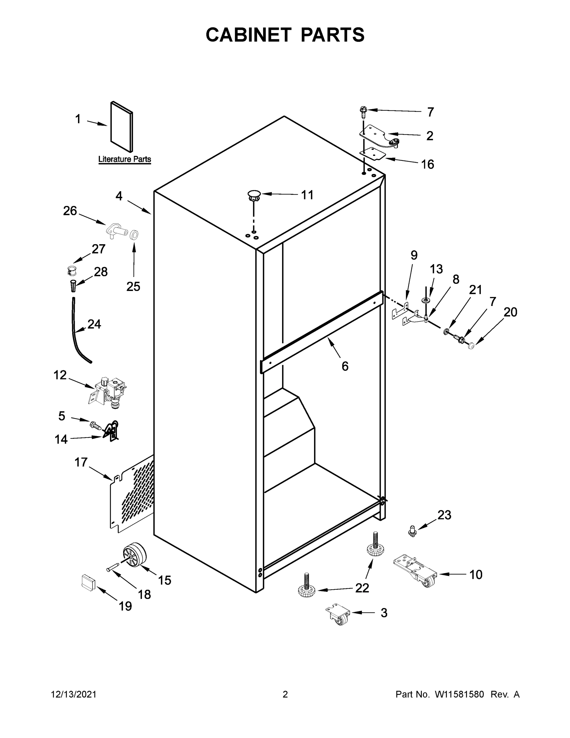 02 - CABINET PARTS