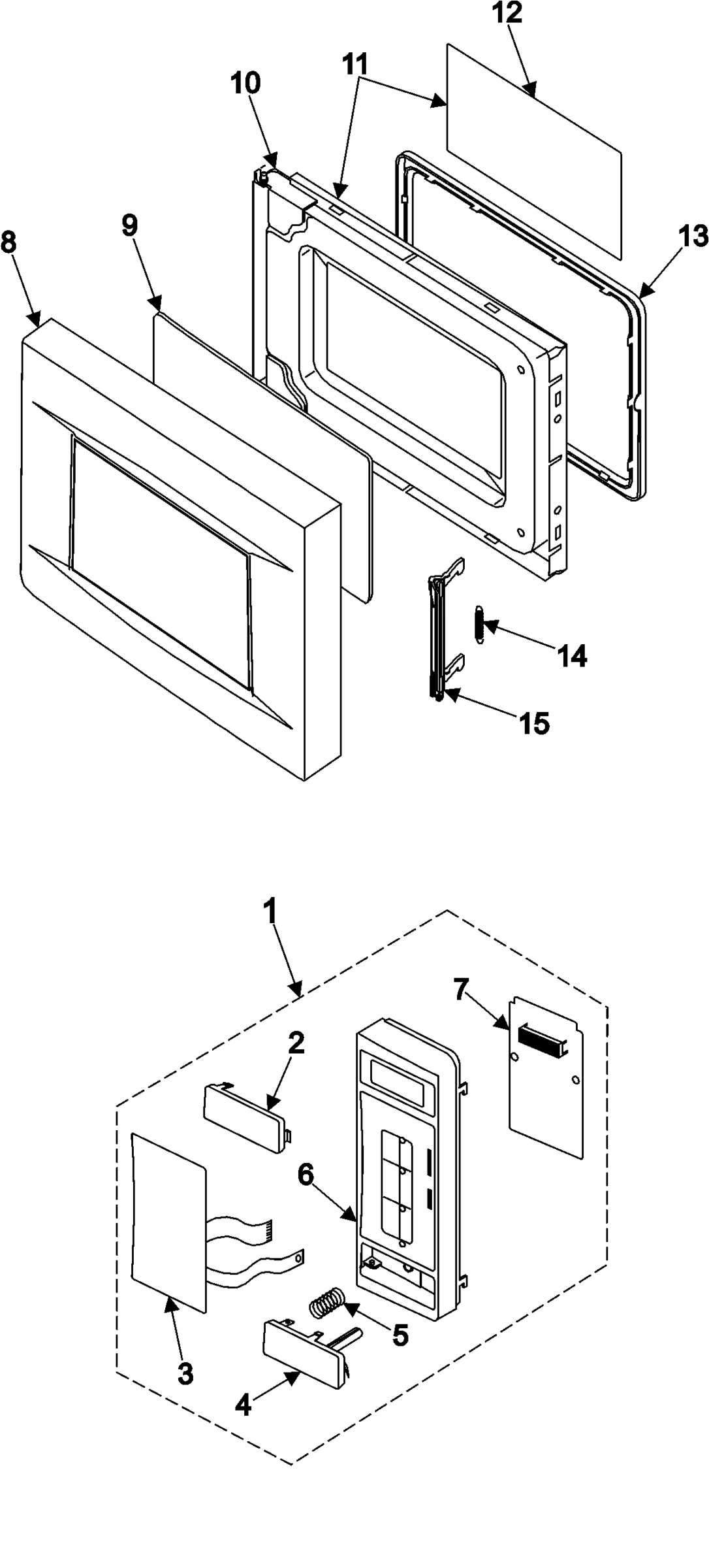 02 - CONTROL PANEL/DOOR ASSEMBLY