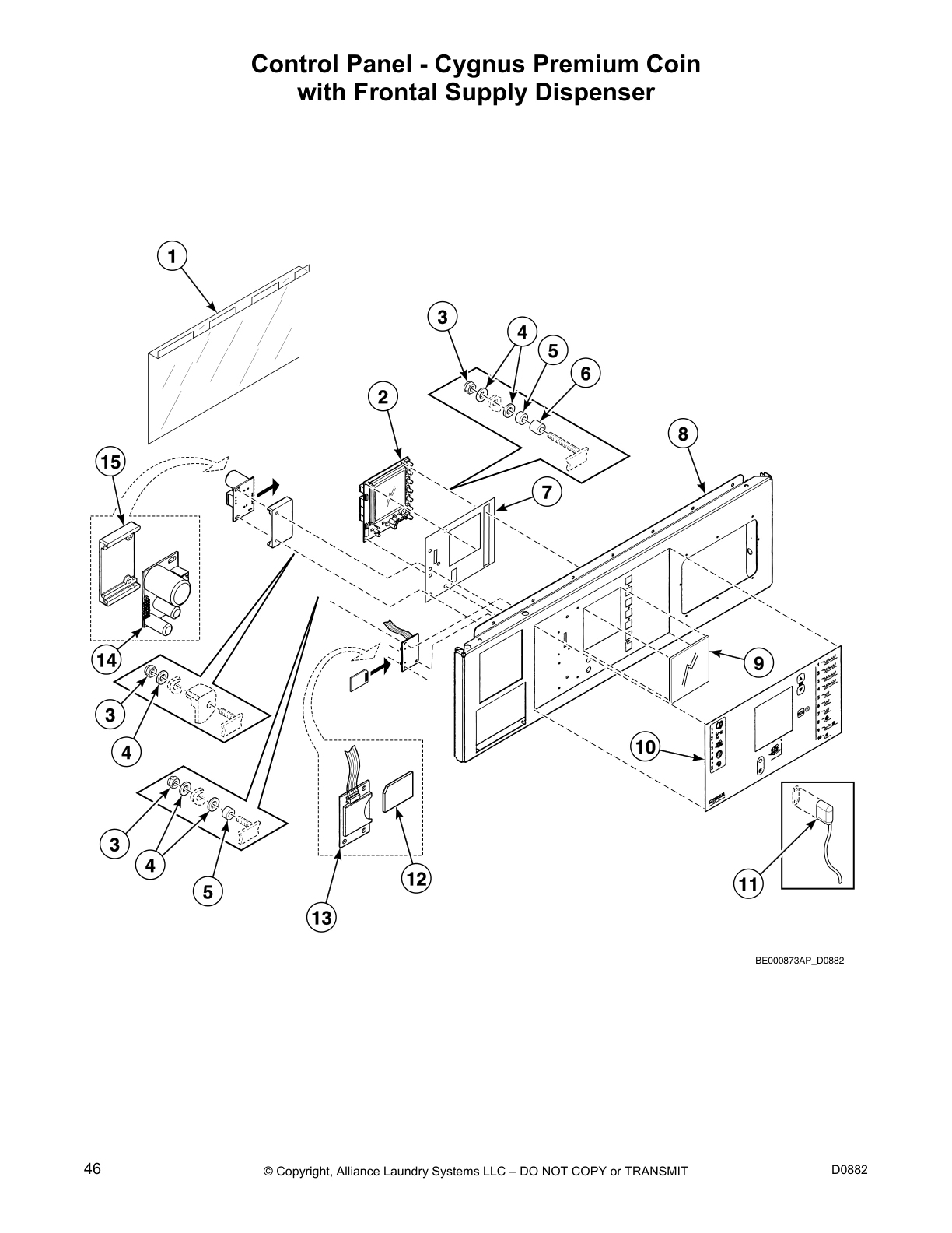 Control Panel - Cygnus Premium Coin
with Frontal Supply Dispenser