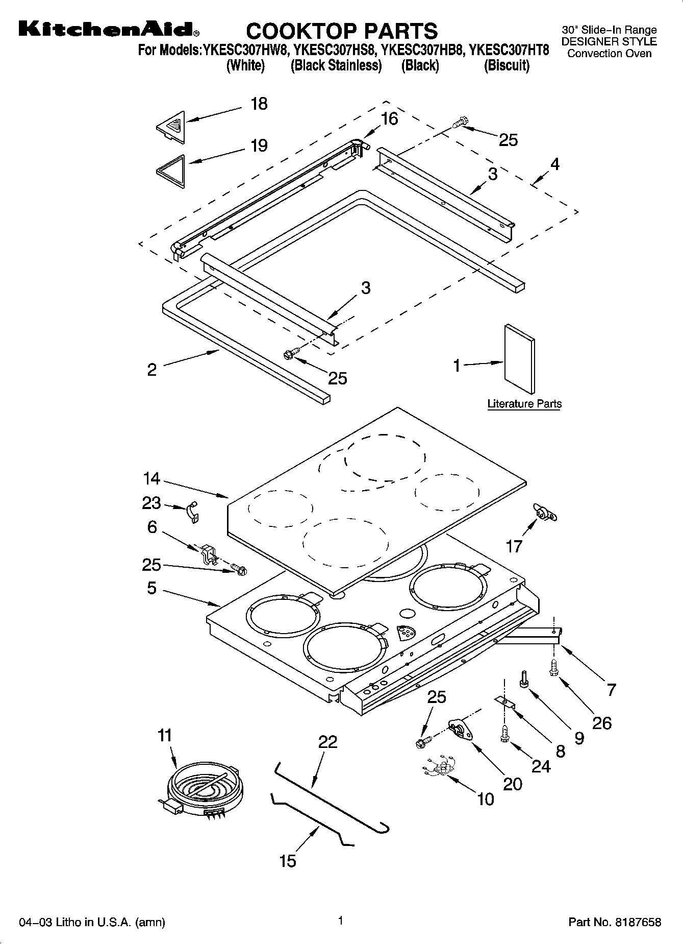 01 - COOKTOP PARTS
