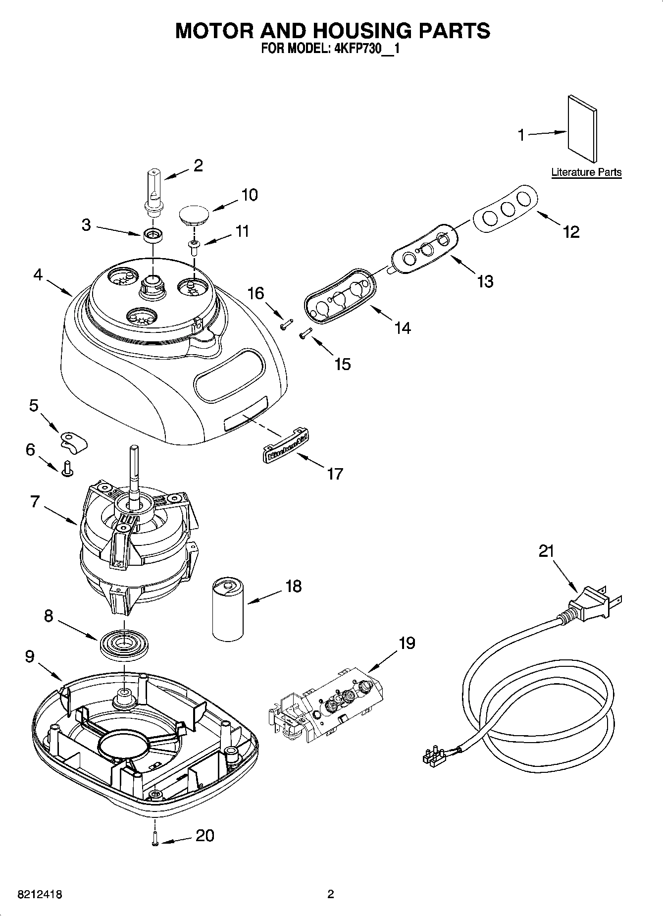 01 - MOTOR AND HOUSING PARTS