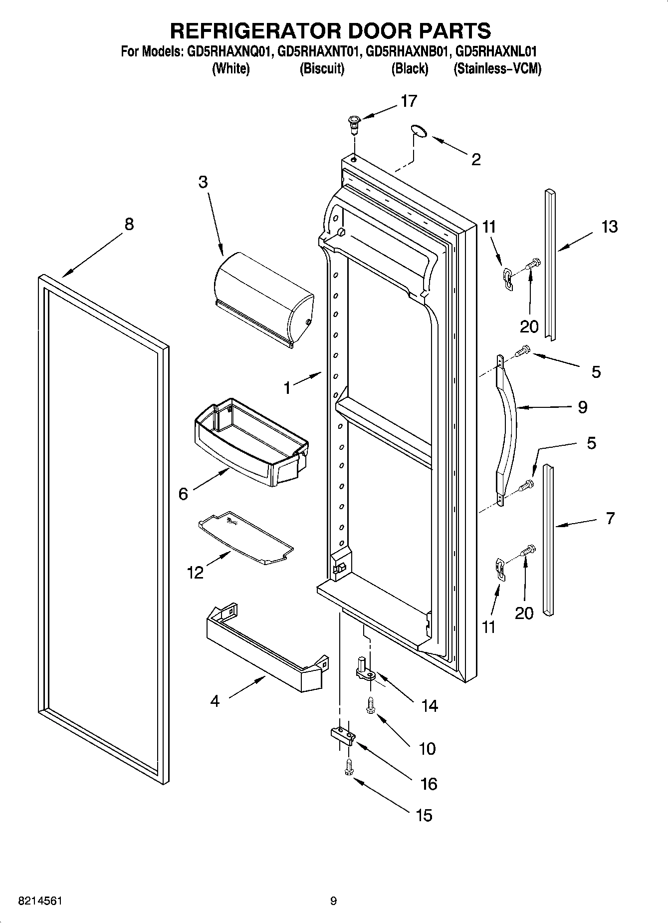 06 - REFRIGERATOR DOOR PARTS