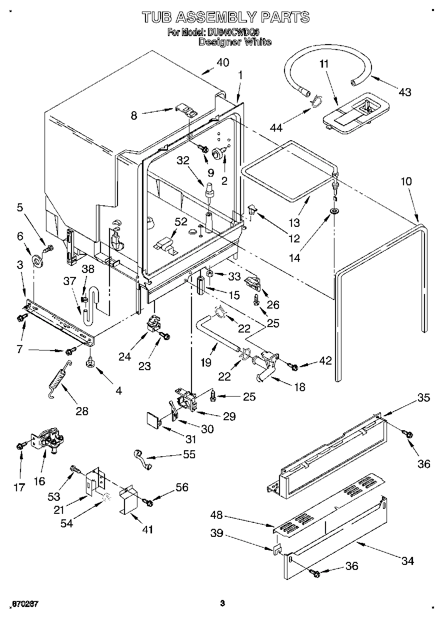 03 - TUB ASSEMBLY