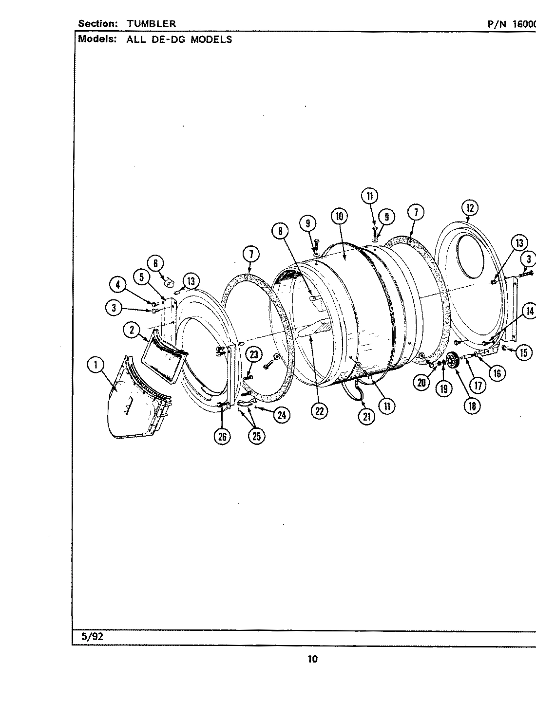 15 - TUMBLER (LDE7500ACE,ADE) & (LDG)