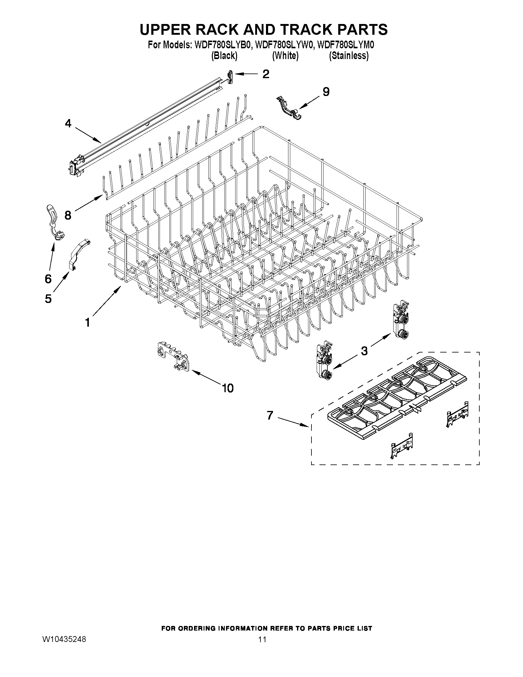 09 - UPPER RACK AND TRACK PARTS