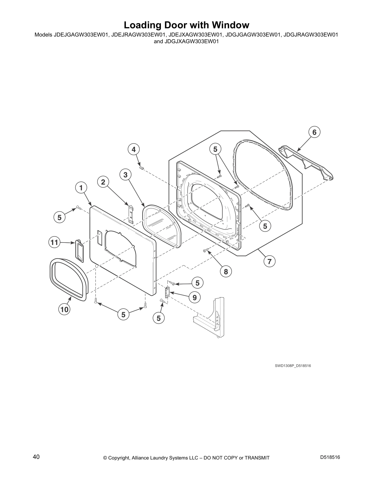 Loading Door with Window