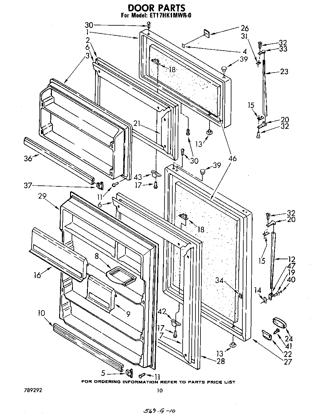 06 - DOOR , PARTS NOT ILLUSTRATED
