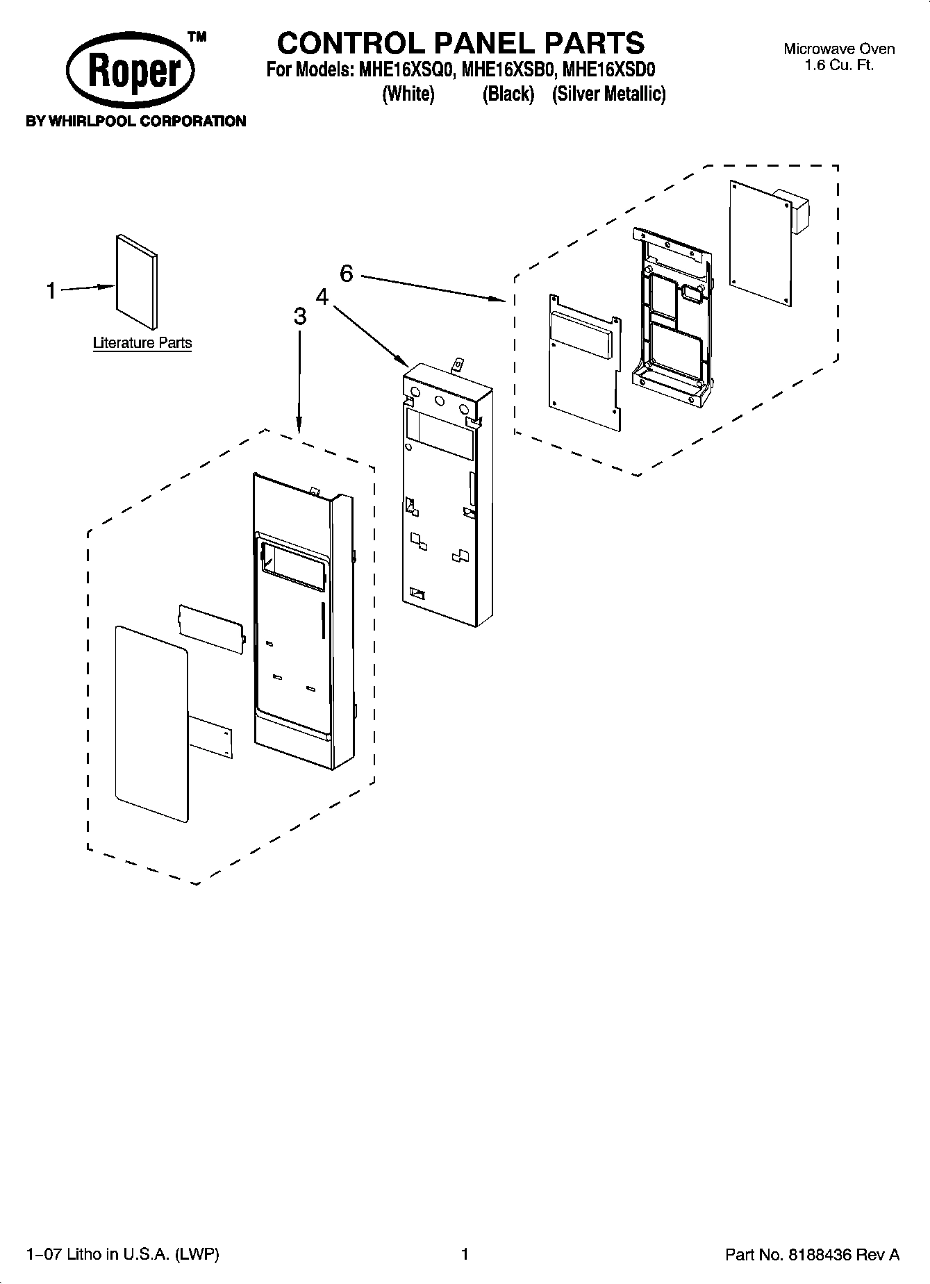 01 - CONTROL PANEL PARTS