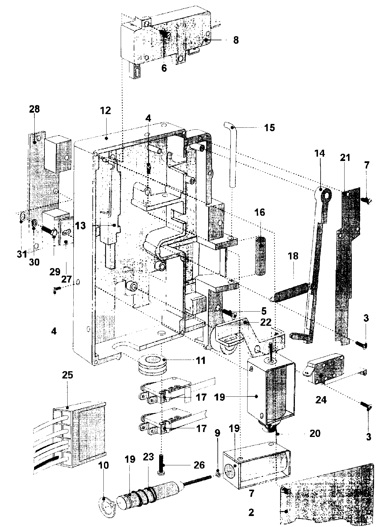 19 - DOOR LOCK ASSEMBLY (SERIES 11)