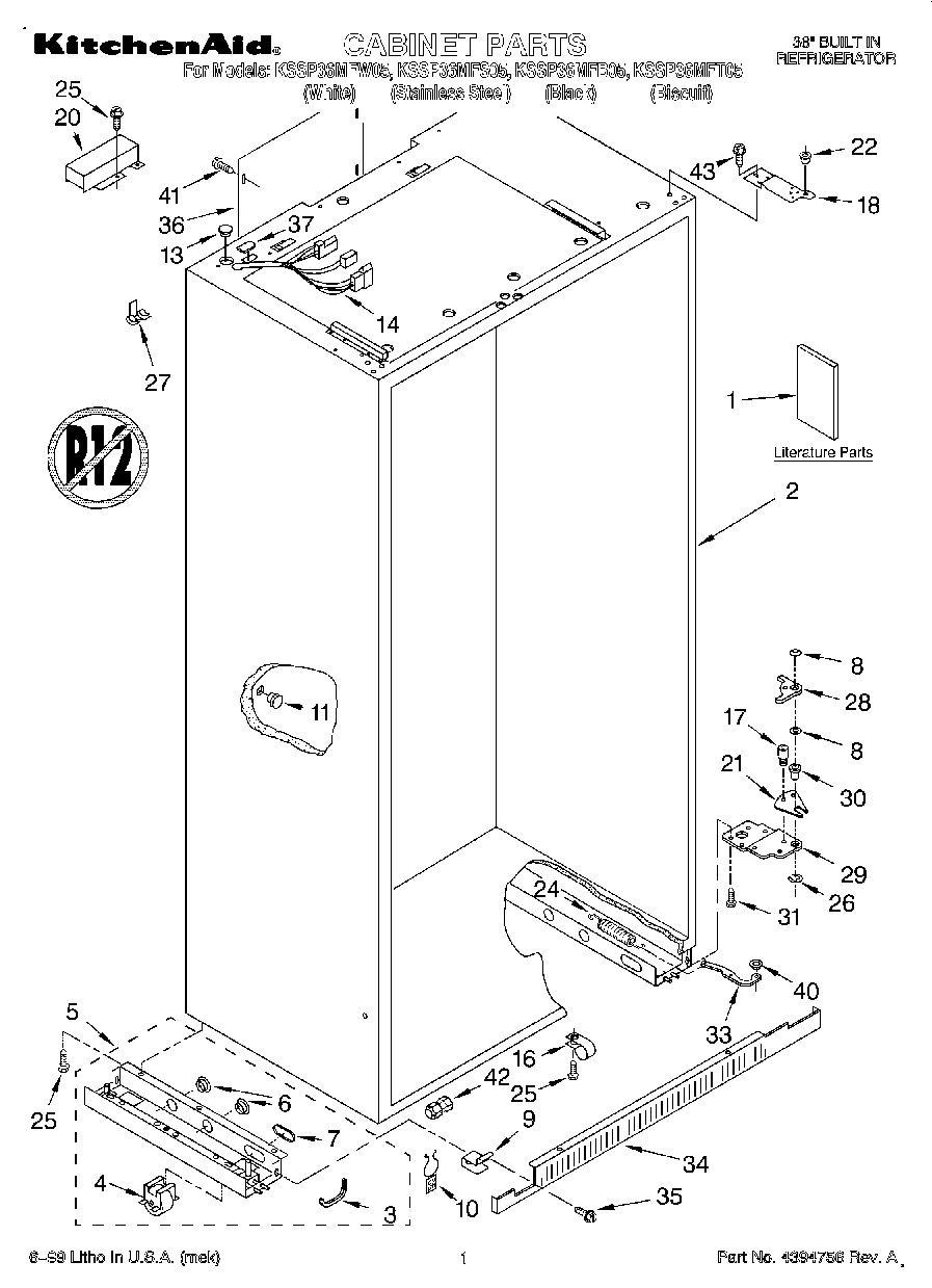 01 - CABINET, LITERATURE