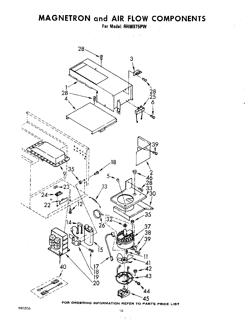 10 - MAGNETRON AND AIRFLOW , NOT ILLUSTR
