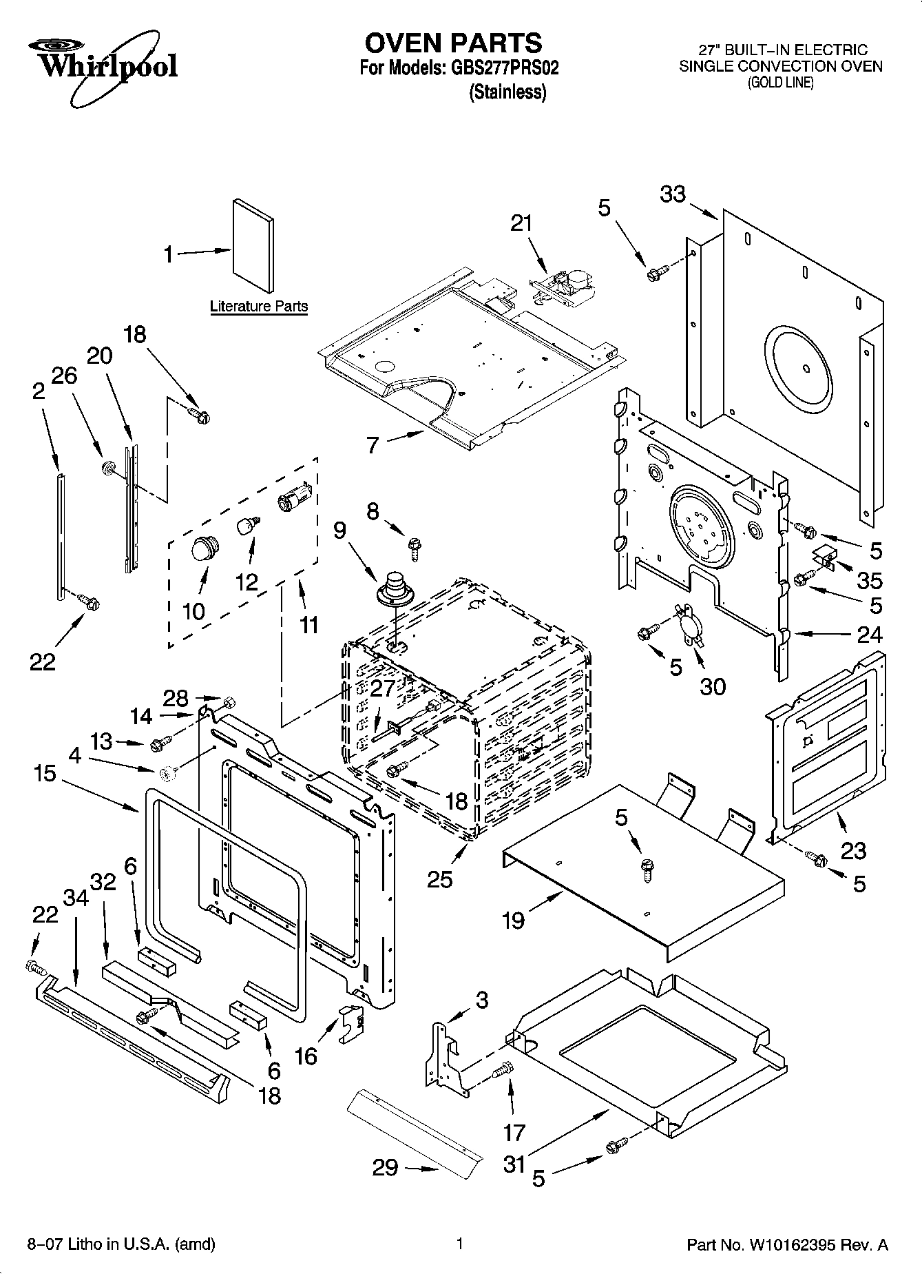 01 - OVEN PARTS
