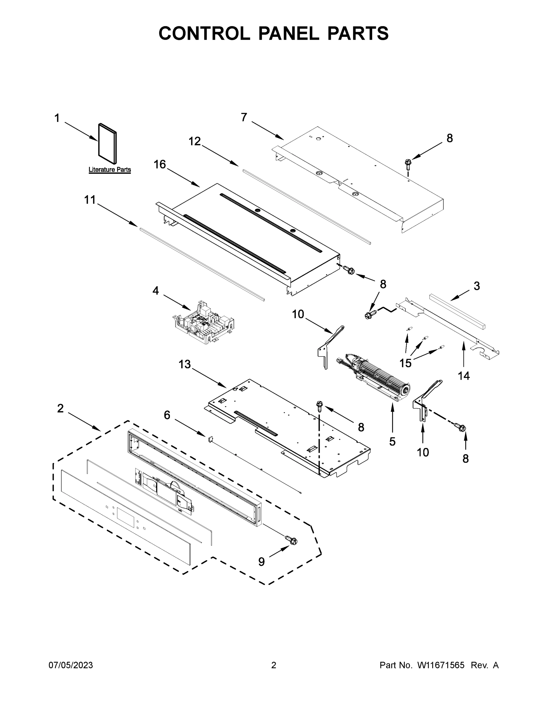 02 - CONTROL PANEL PARTS
