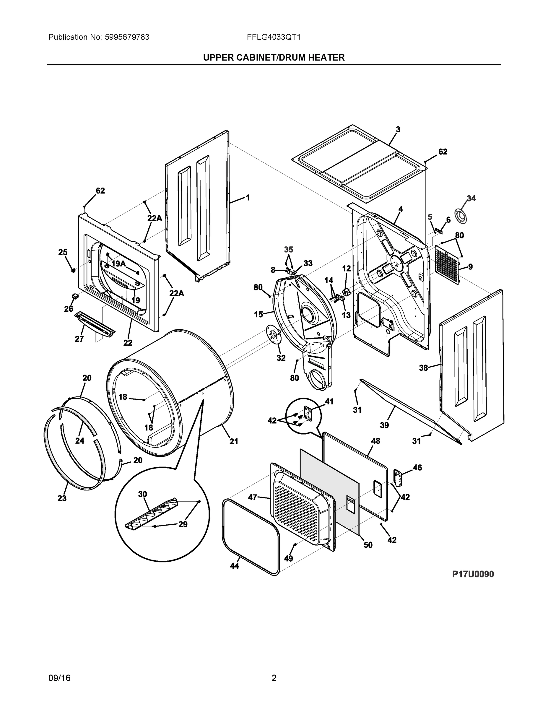02 - UPPER CABINET/DRUM HEATER