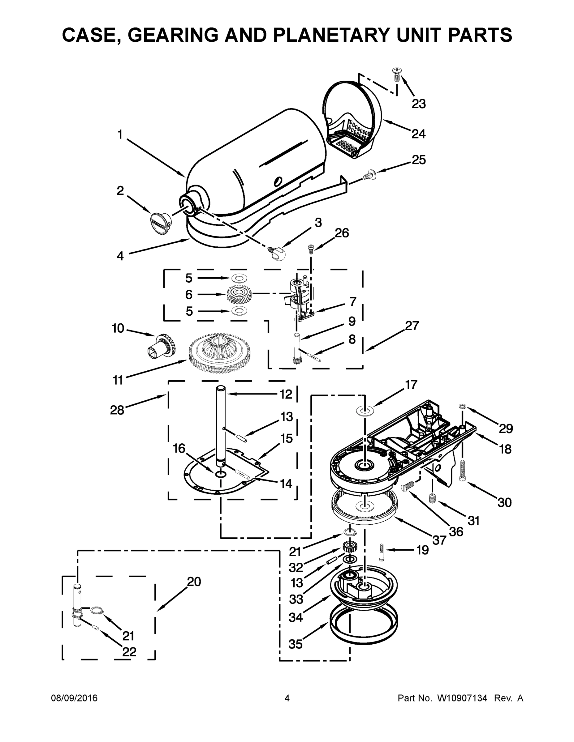 03 - CASE, GEARING AND PLANETARY UNIT PARTS