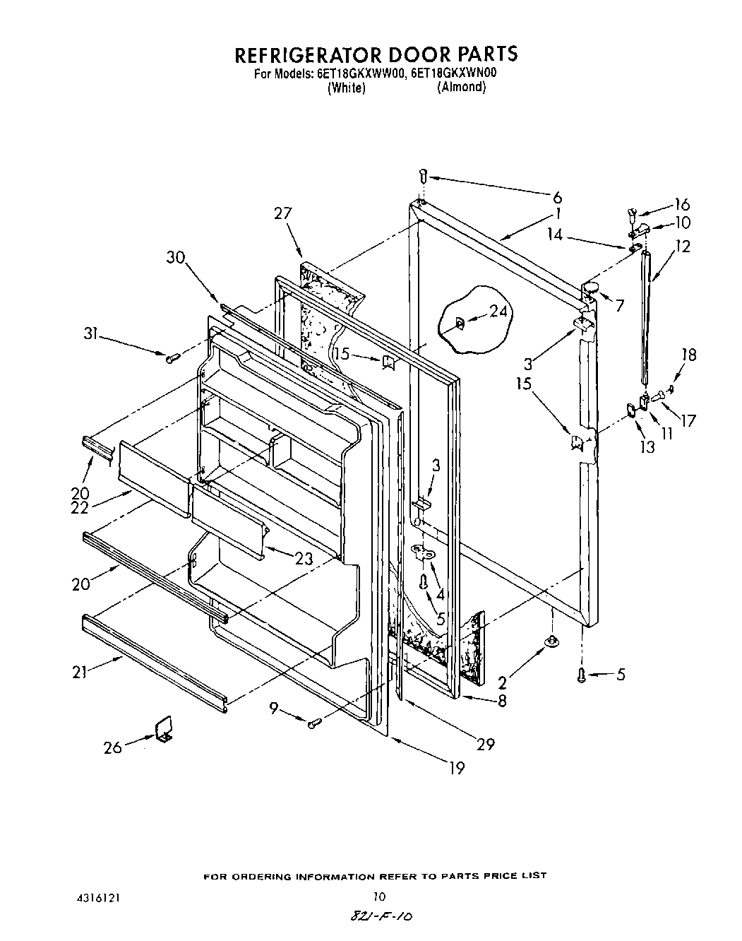 08 - REFRIGERATOR DOOR, NOT ILLUSTRATED,
