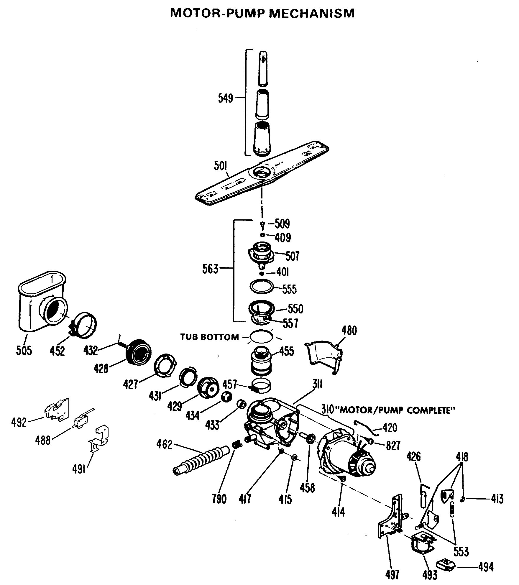 MOTOR-PUMP MECHANISM