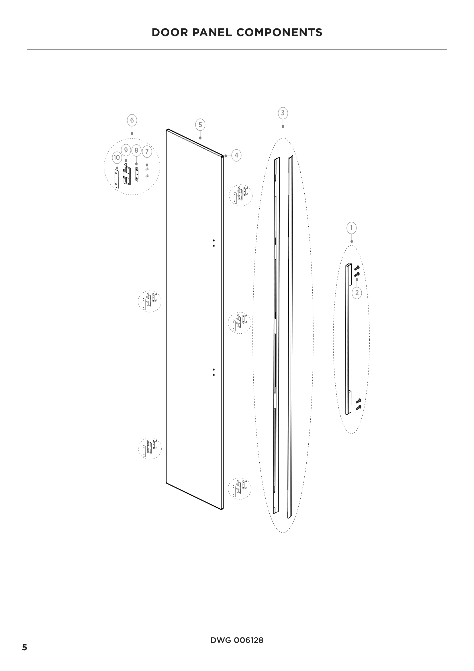 DOOR PANEL COMPONENTS