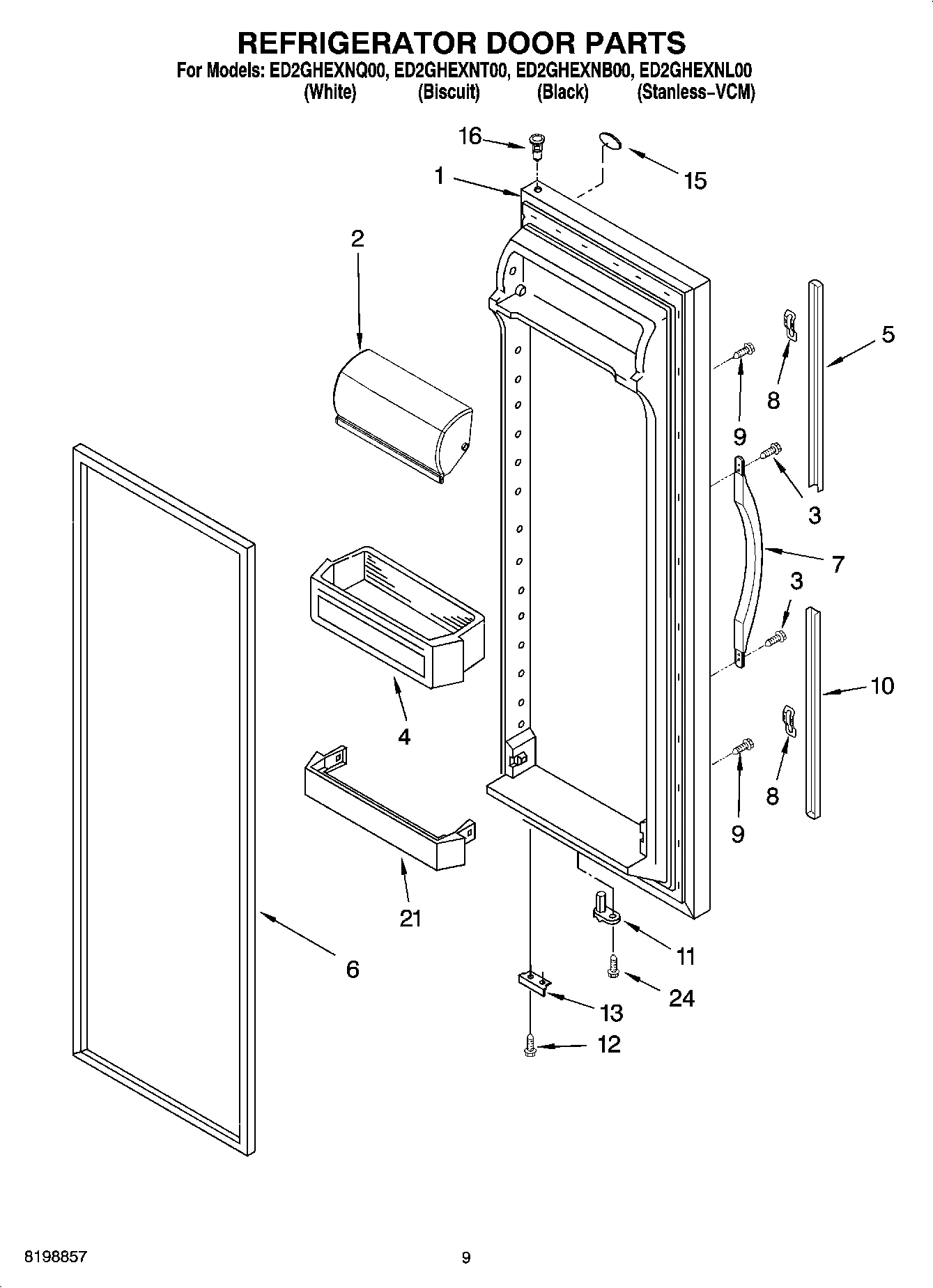 06 - REFRIGERATOR DOOR PARTS
