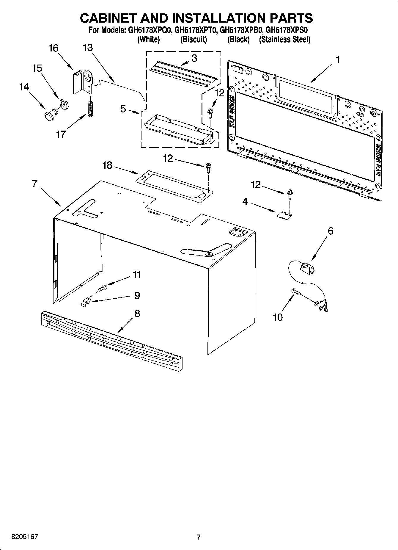 06 - CABINET AND INSTALLATION PARTS