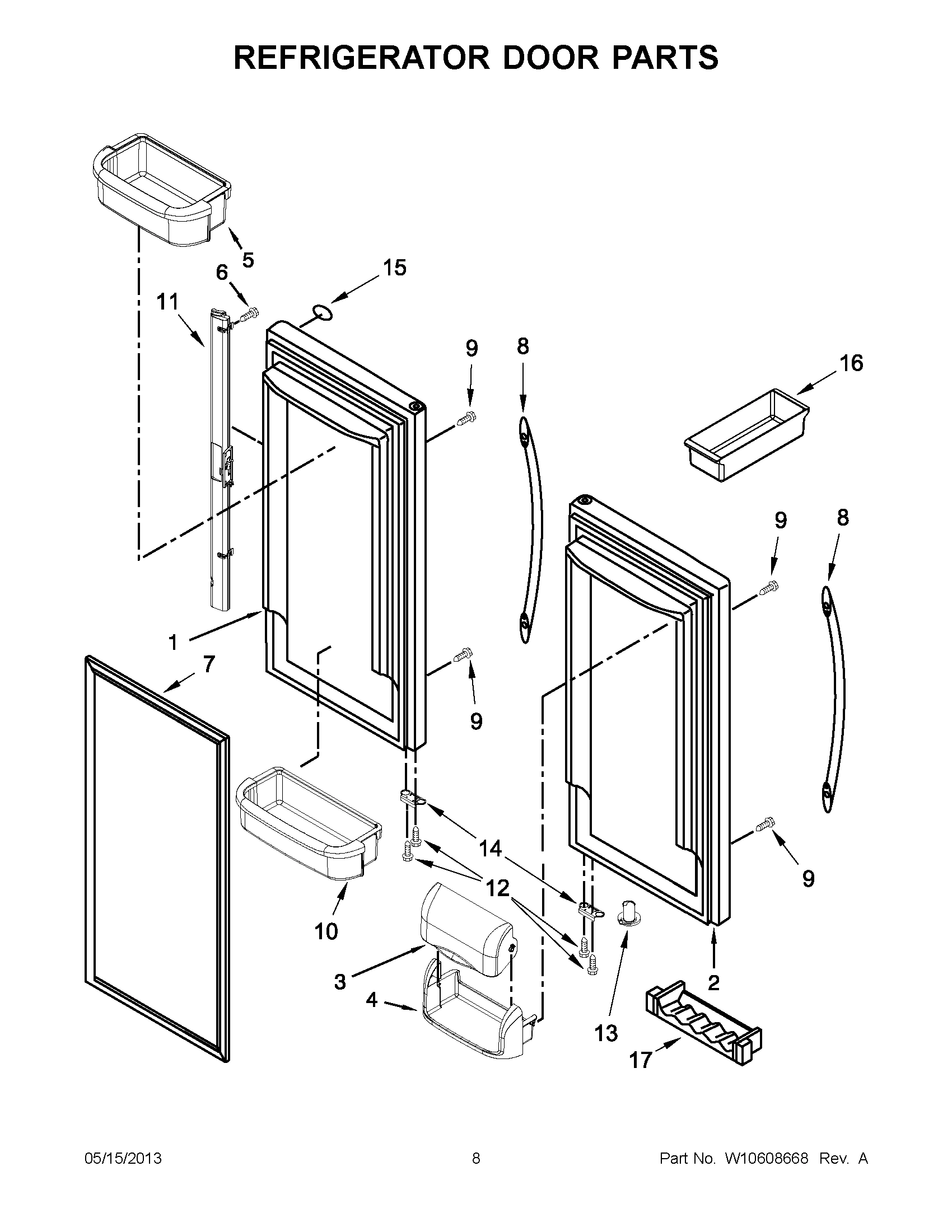 04 - REFRIGERATOR DOOR PARTS