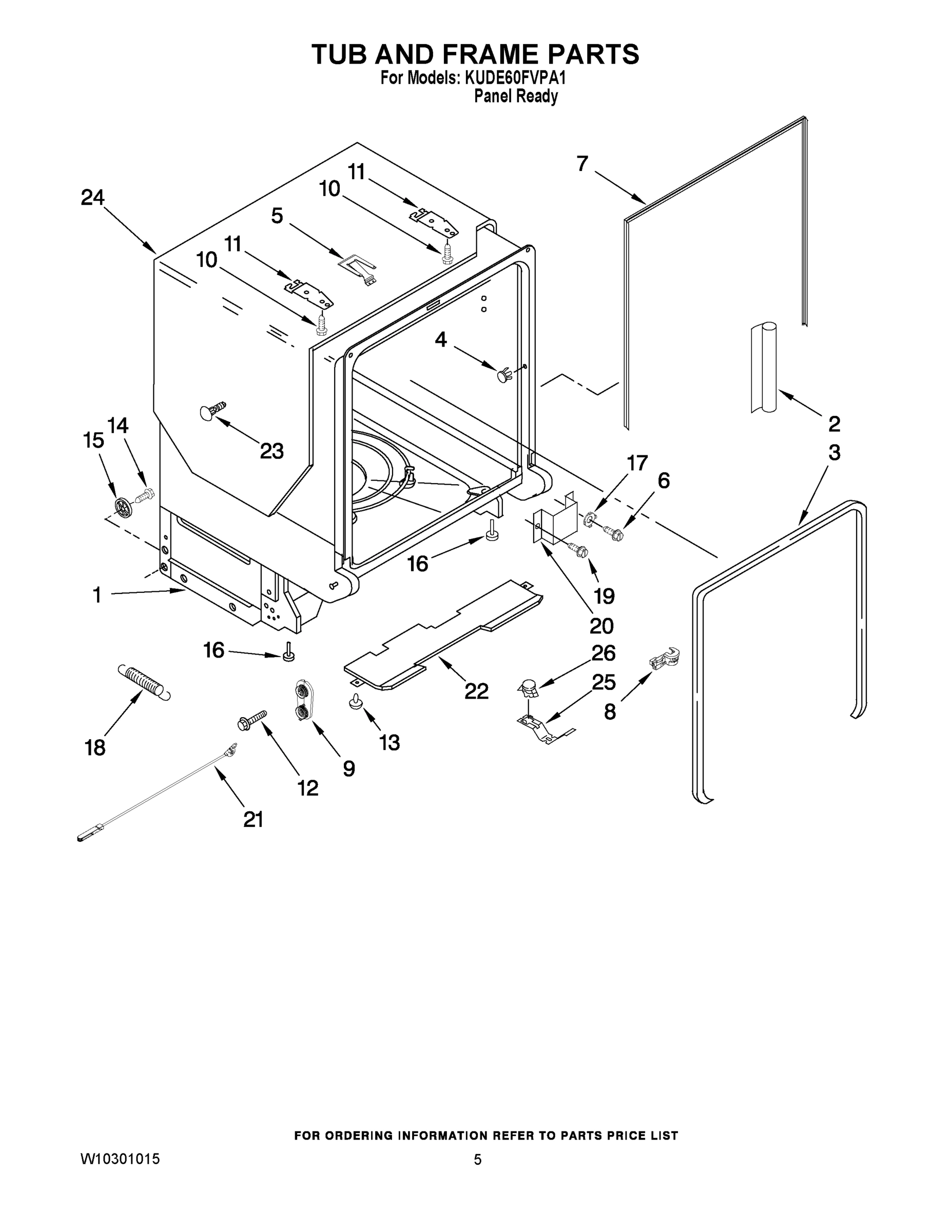 05 - TUB AND FRAME PARTS