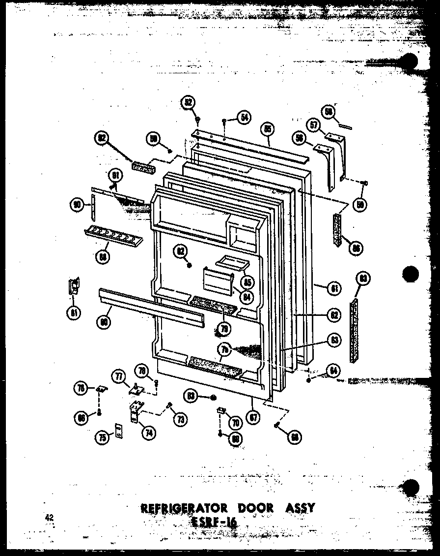 08 - REF DOOR ASSY ESRF-16