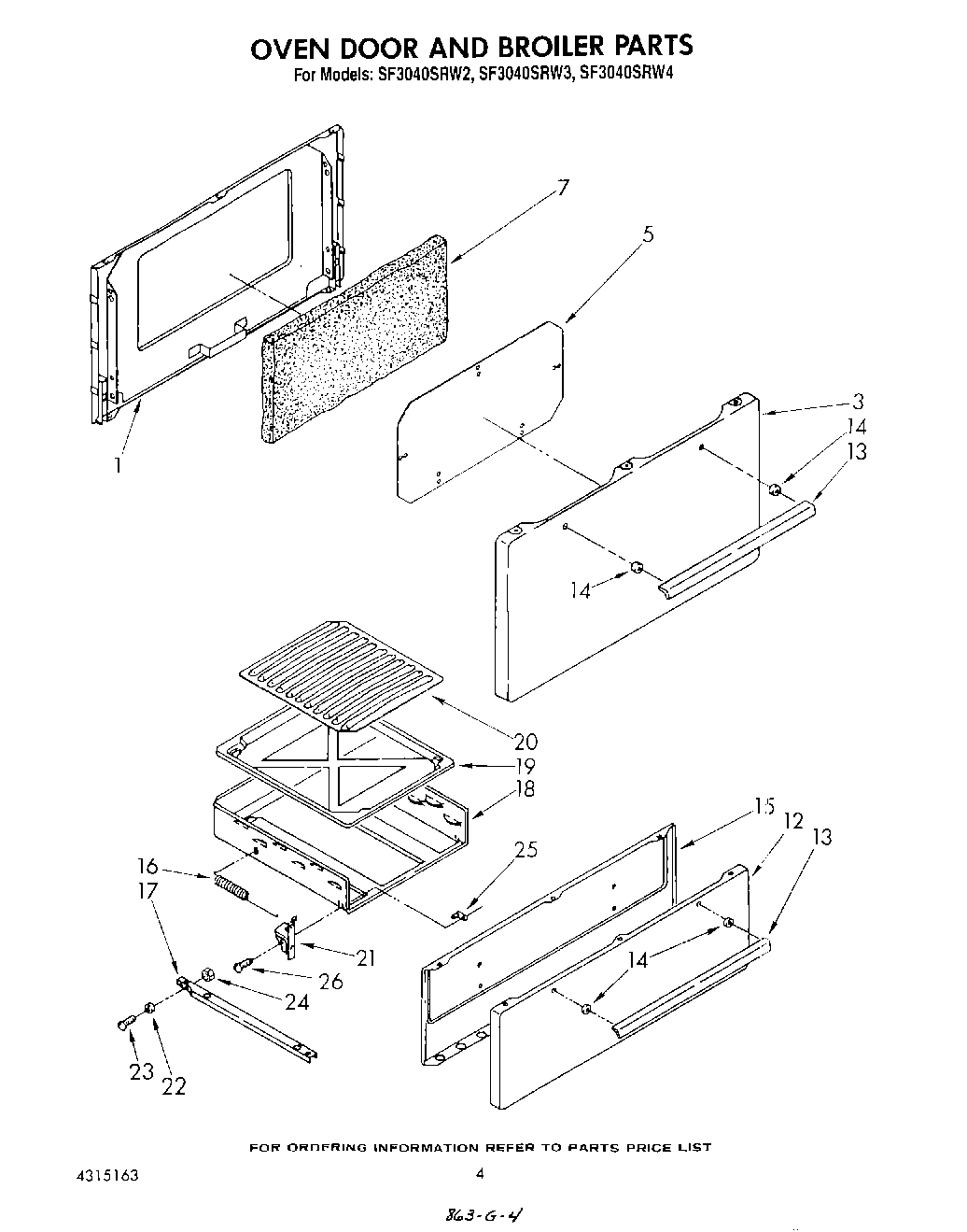 04 - OVEN DOOR AND BROILER