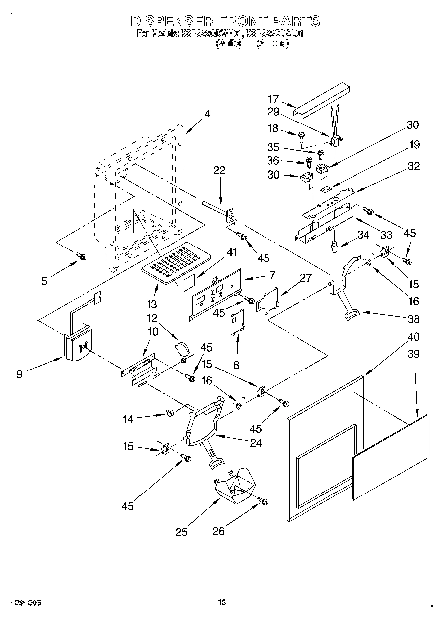 08 - DISPENSER FRONT