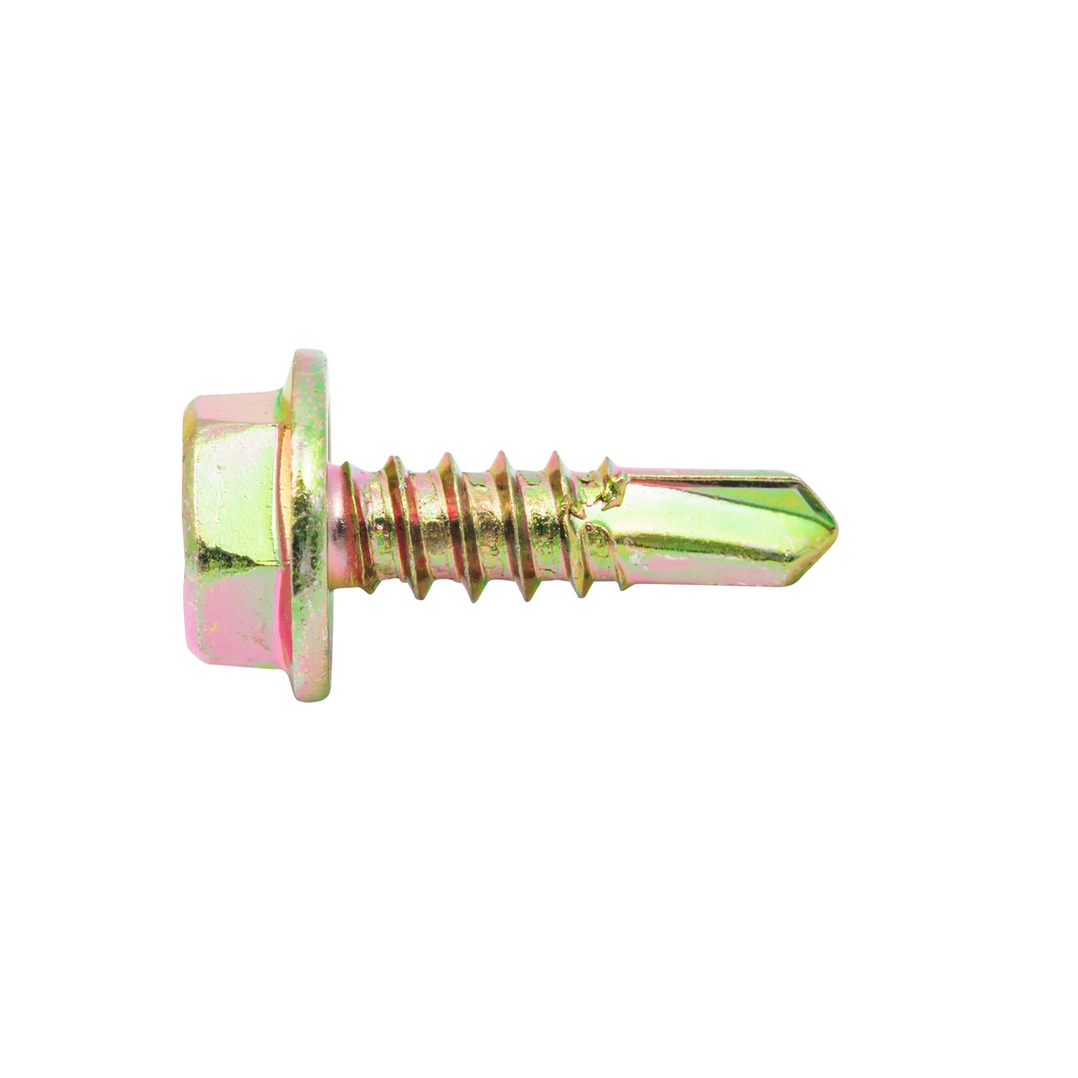 ZENITH® 10G x 16mm Gold Passivated, Self Drilling, External Hex Drive, Metal Screws – Internal Use – 30 Pack