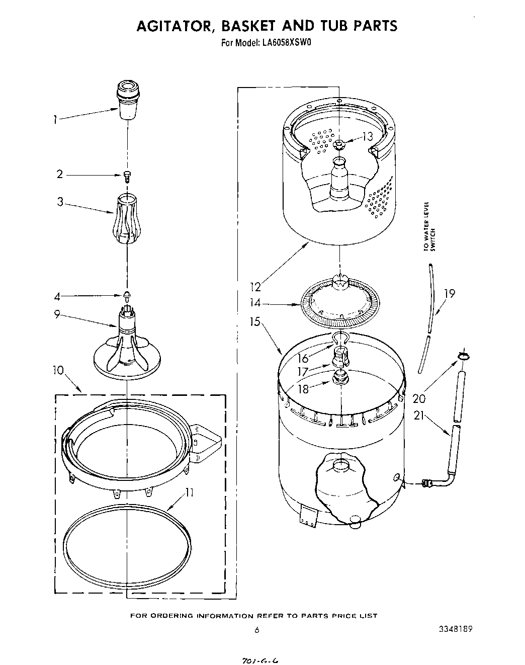 05 - AGITATOR, BASKET AND TUB