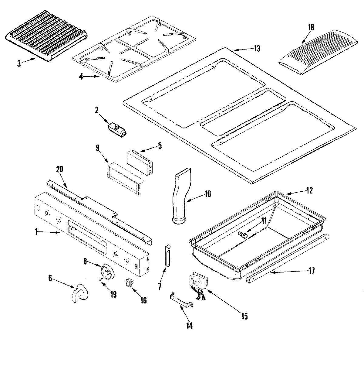 03 - CONTROL PANEL/TOP ASSEMBLY