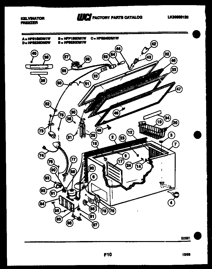 02 - CHEST FREEZER PARTS