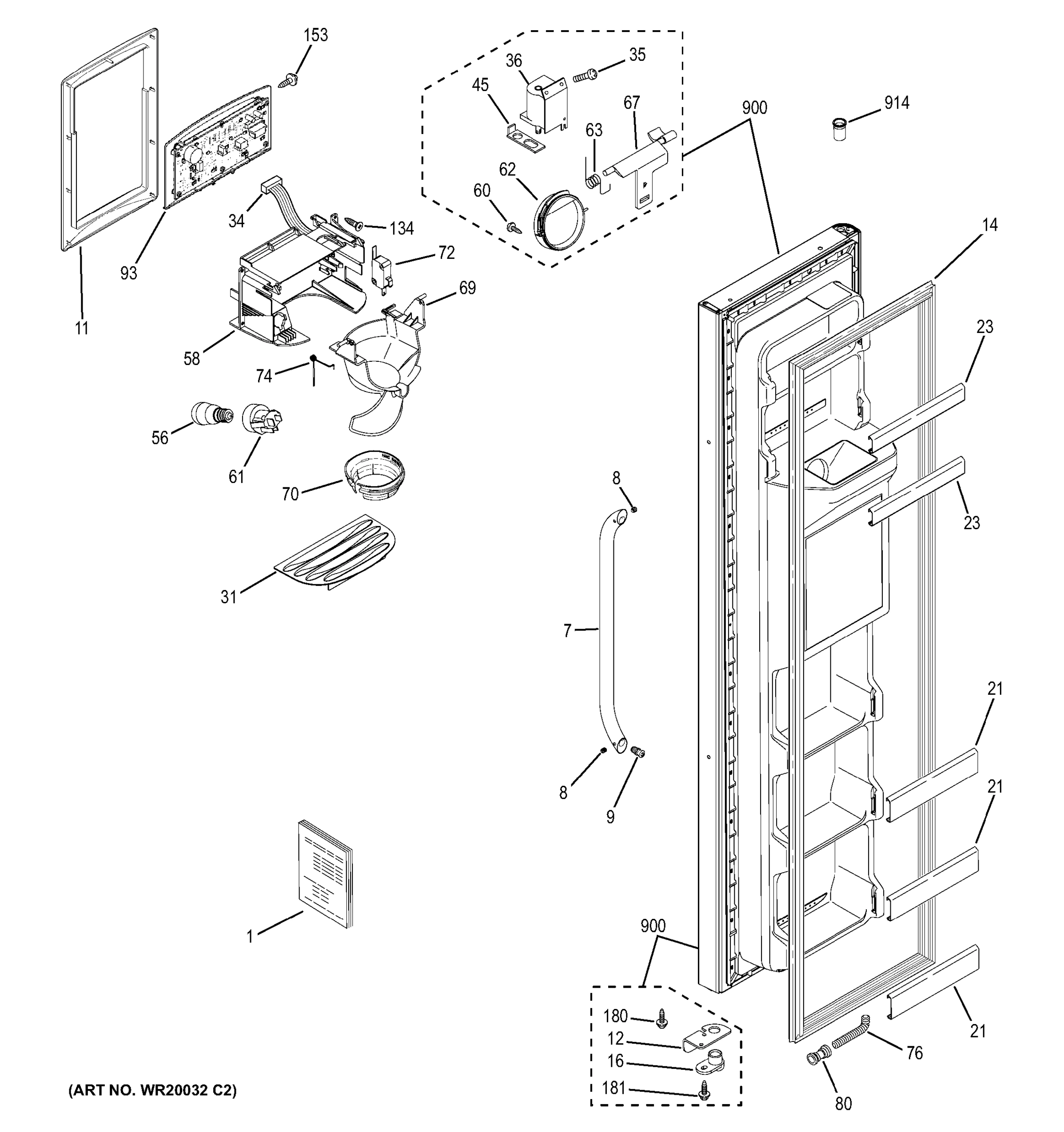 FREEZER DOOR