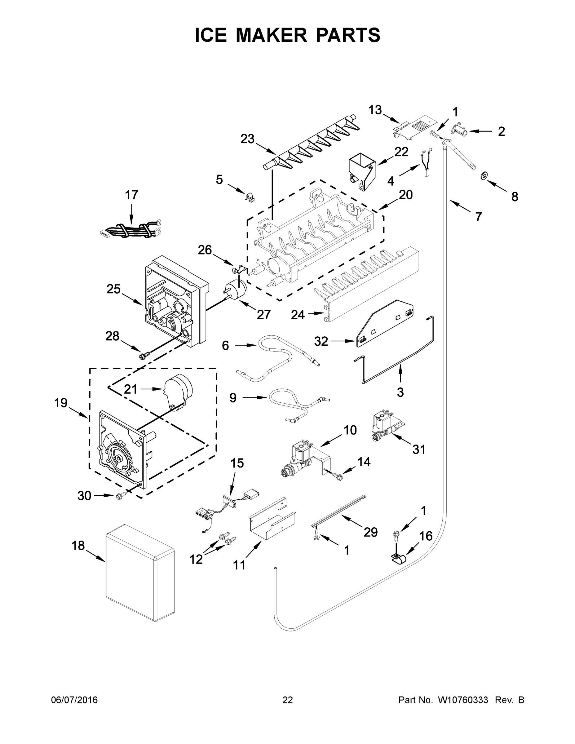 12 - ICE MAKER PARTS