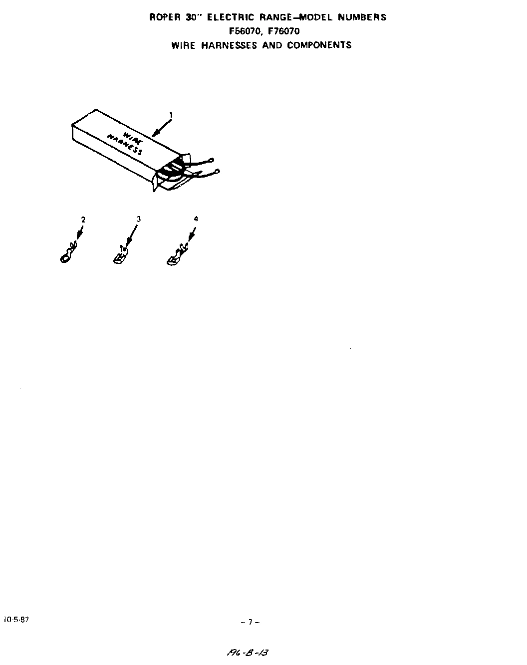 06 - WIRE HARNESS AND COMPONENTS