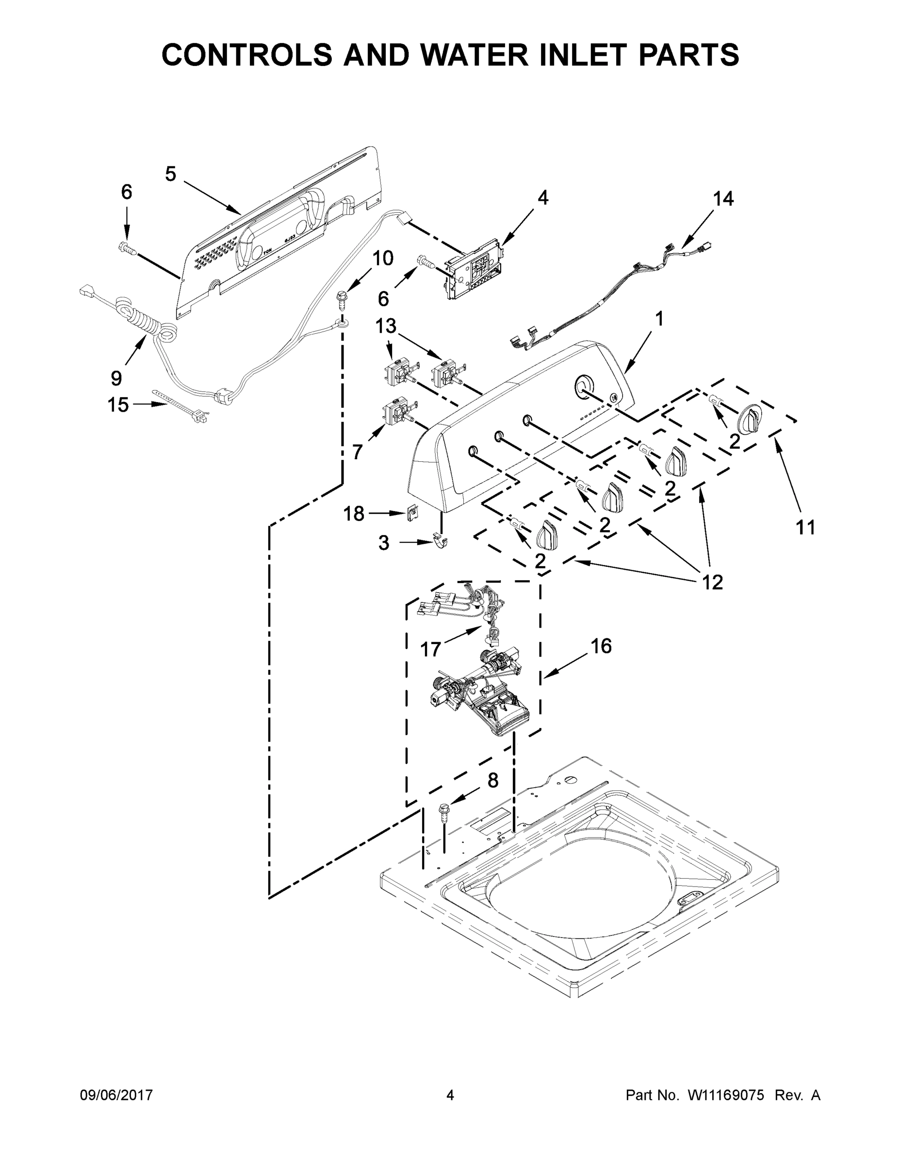 03 - CONTROLS AND WATER INLET PARTS