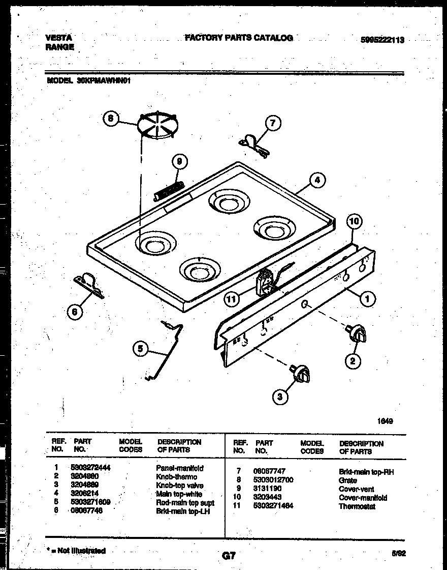 03 - COOKTOP PARTS
