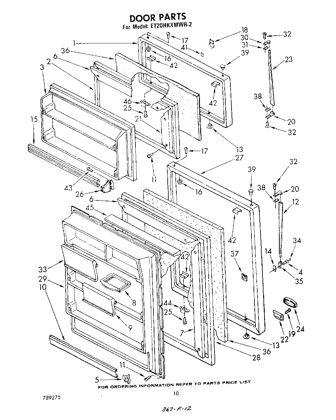 06 - DOOR , PARTS NOT ILLUSTRATED
