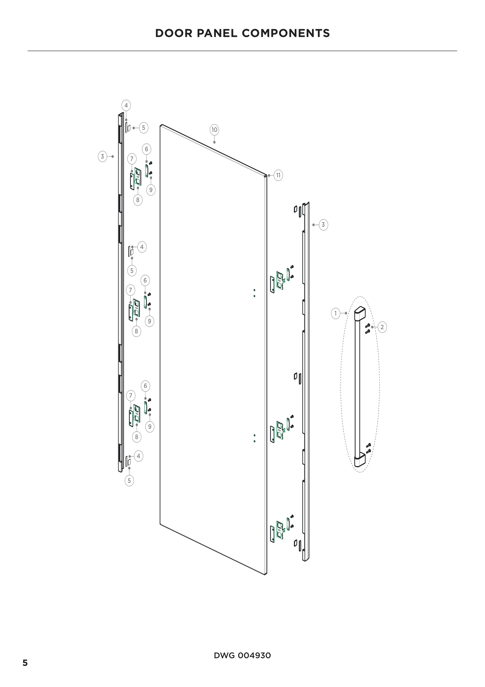 DOOR PANEL COMPONENTS