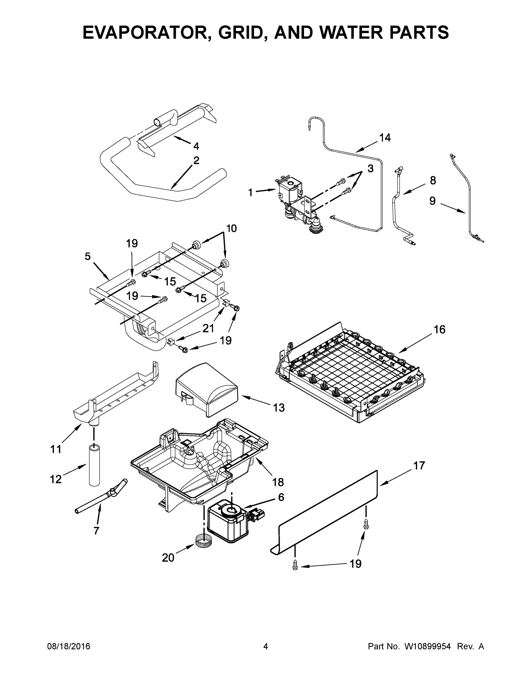 03 - EVAPORATOR, GRID, AND WATER PARTS