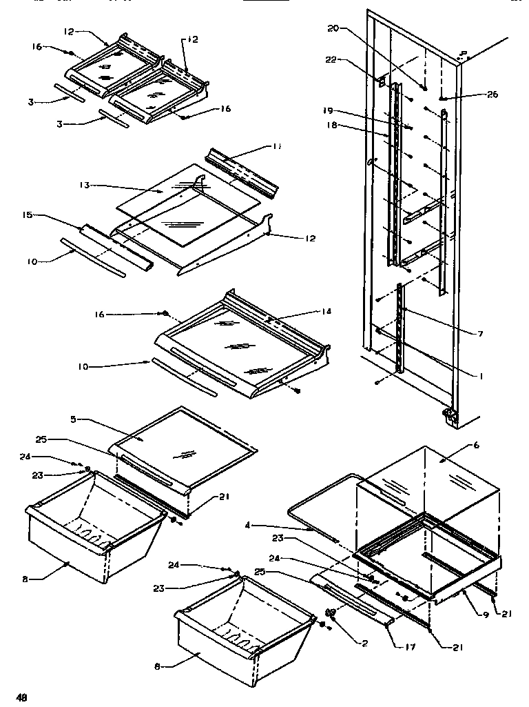 16 - SHELVING & DRAWERS (REF)