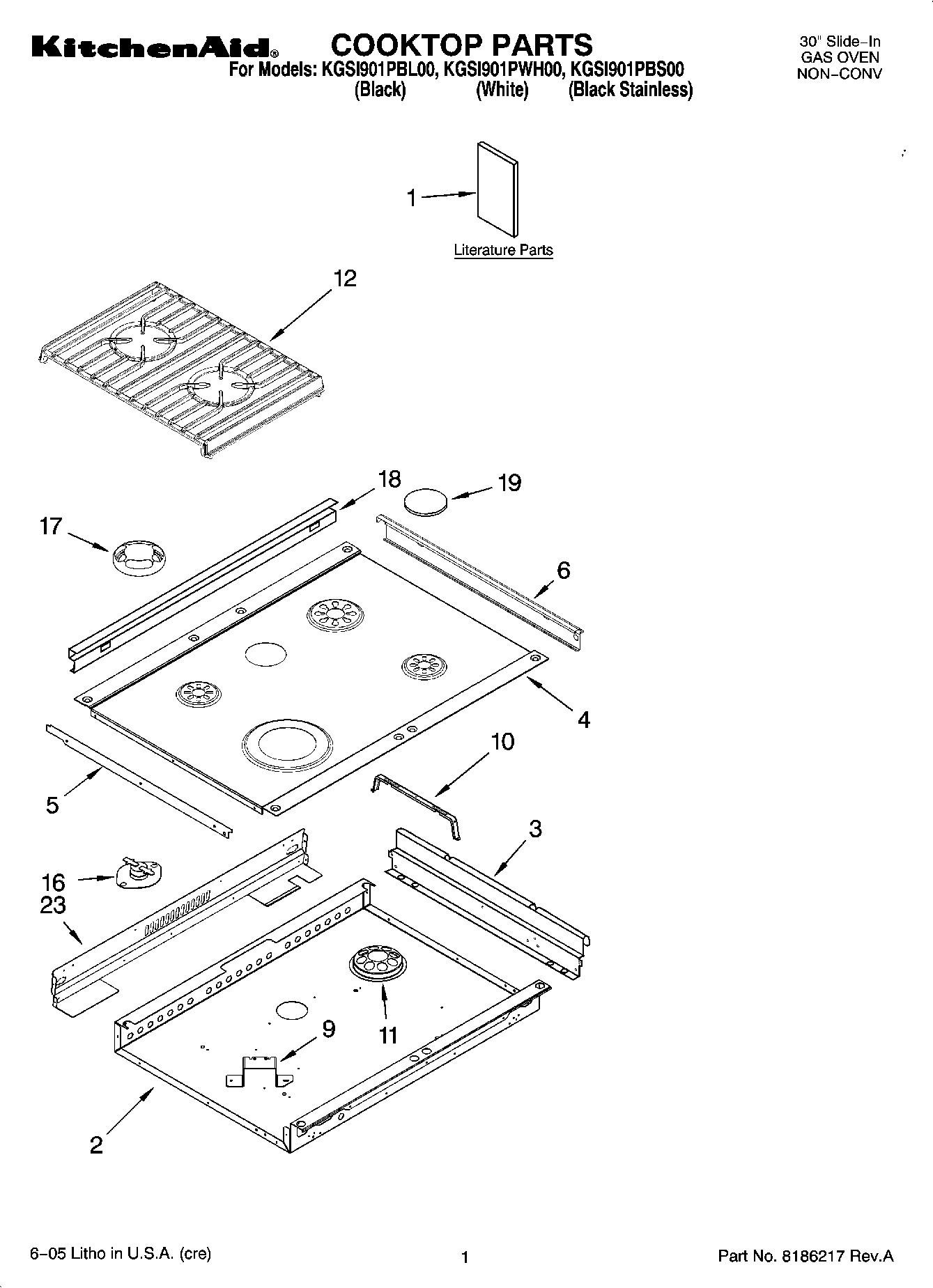01 - COOKTOP PARTS