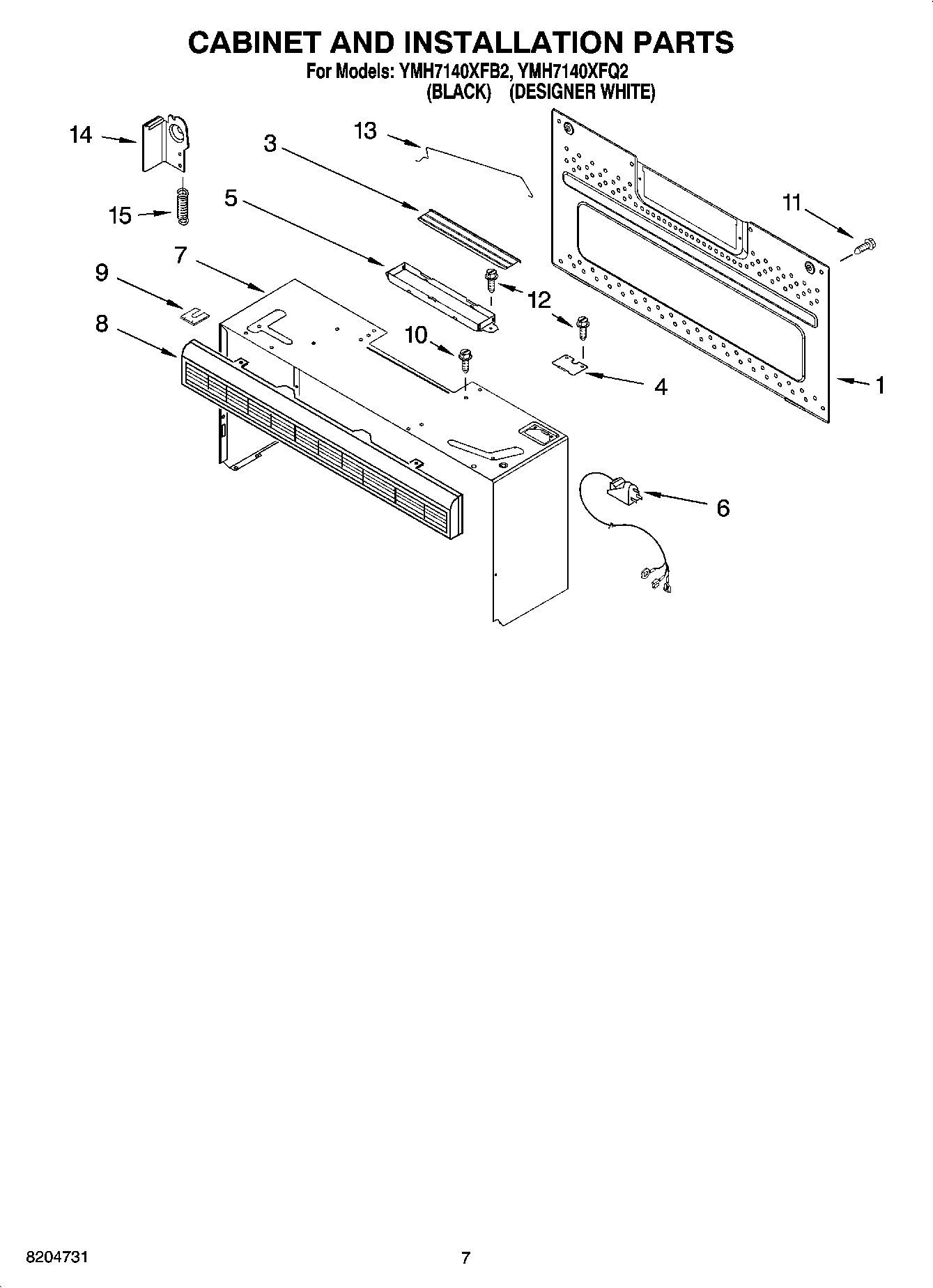 06 - CABINET AND INSTALLATION PARTS
