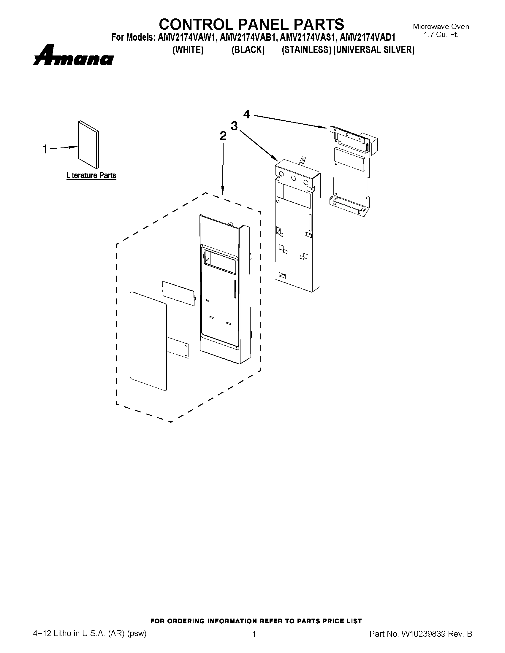 01 - CONTROL PANEL PARTS