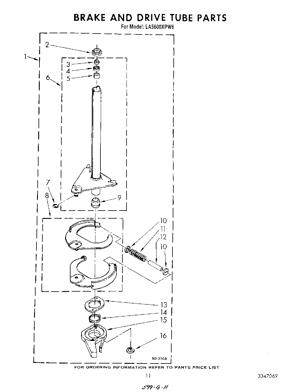 09 - BRAKE AND DRIVE TUBE