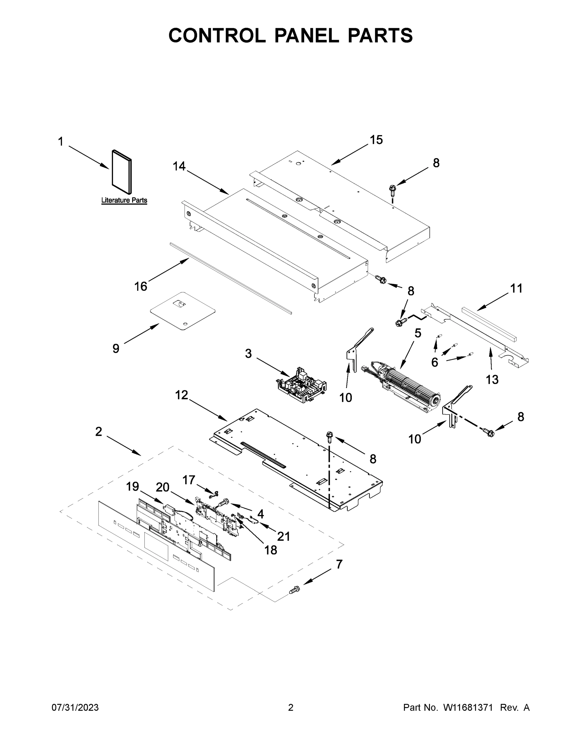02 - CONTROL PANEL PARTS